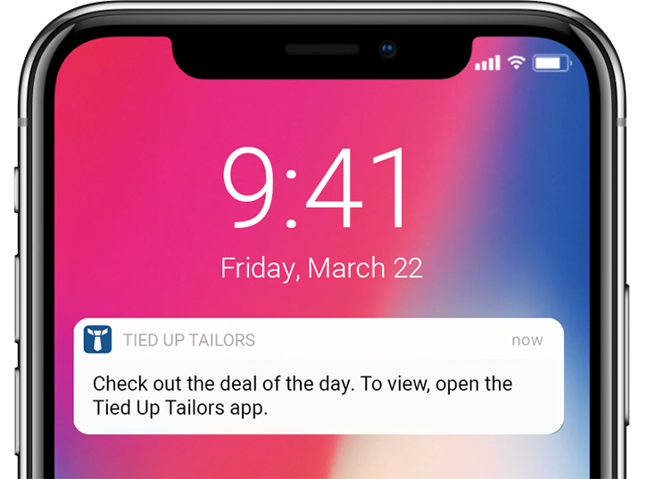Einzelhandel Notify App