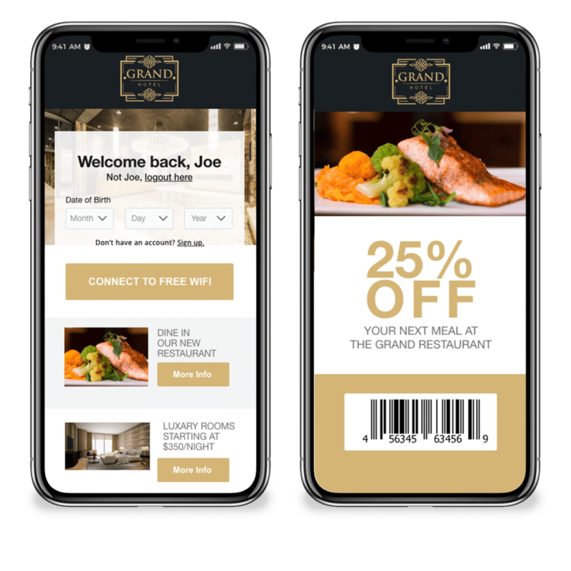 WiFi Captive Portal Hotel 