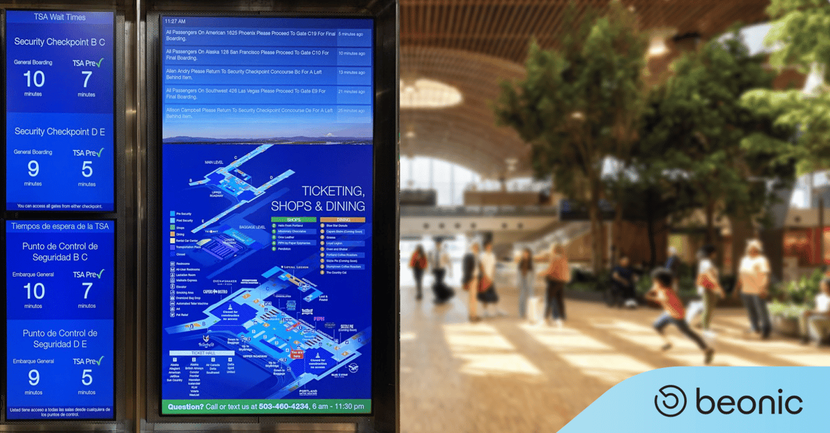 Wie Echtzeitdaten und KI von Beonic das Sicherheitserlebnis am Portland International Airport (PDX) verbessert haben